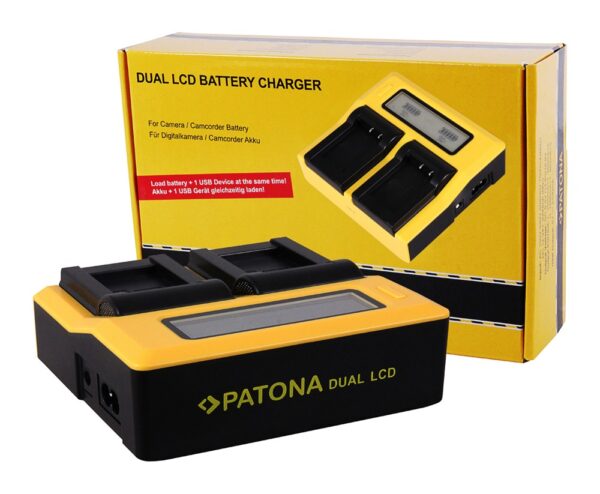 Dual LCD USB Charger Canon LPE12 LPE-12