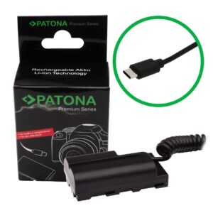 Premium USB-C Input battery adapter Sony NP-FM50 NP-F550 NP-F750 NP-F960 NP-F970 NP-FM500 N