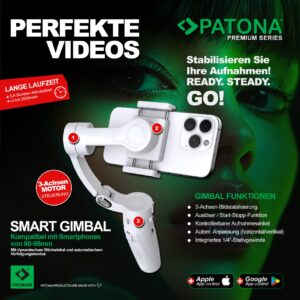 Premium 3-axis gimbal smartphone